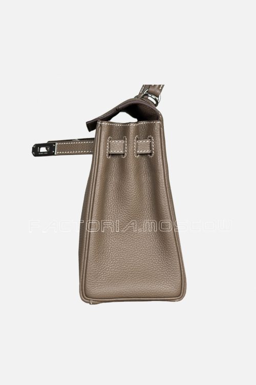 Hermes Kelly Retourne 25 Togo Colour Etoupe PHW