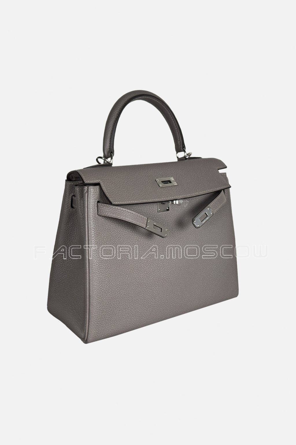 Hermes Kelly Retourne 25 Togo Colour Gris Etain PHW