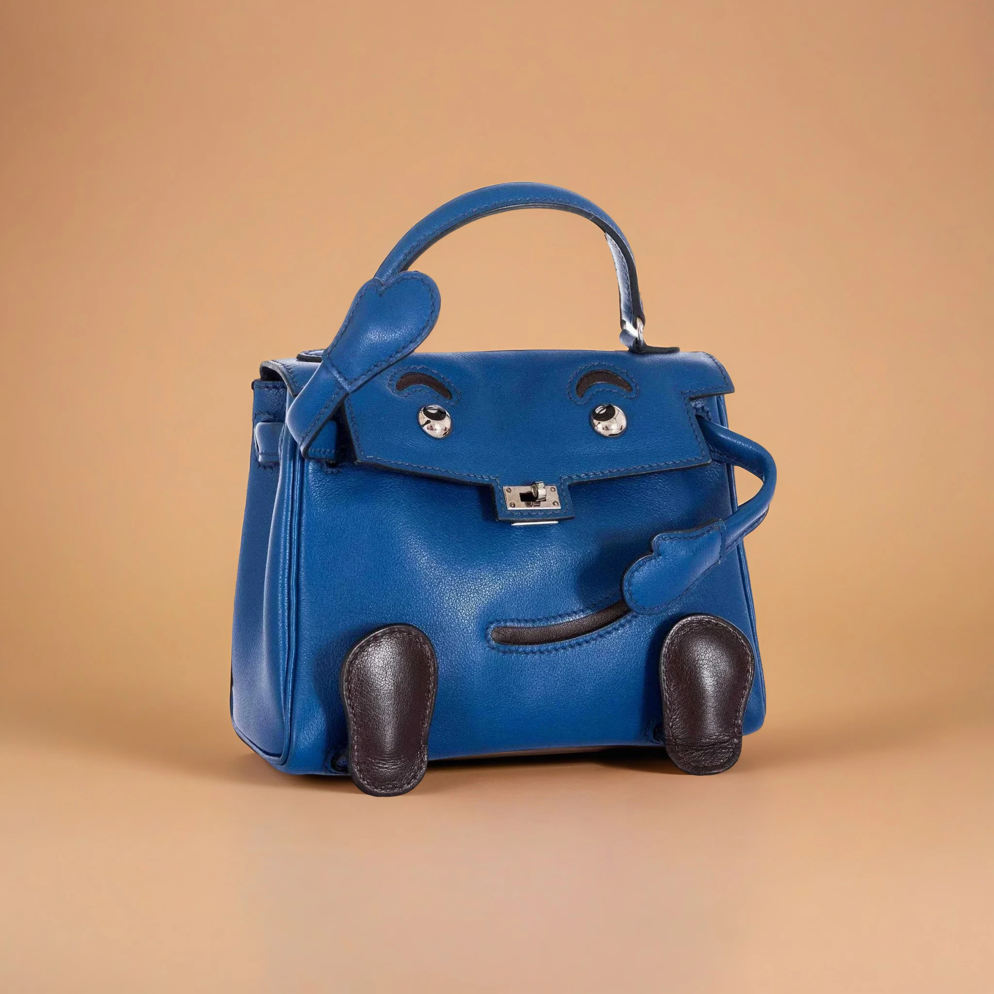 Hermès HSS Quelle Idole Kelly Doll Malachite Matte Alligator And Black Swift GHW