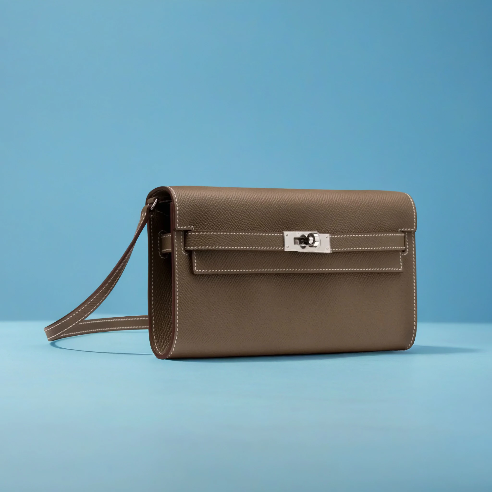 Hermès Kelly To Go Wallet Framboise Chèvre Mysore PHW