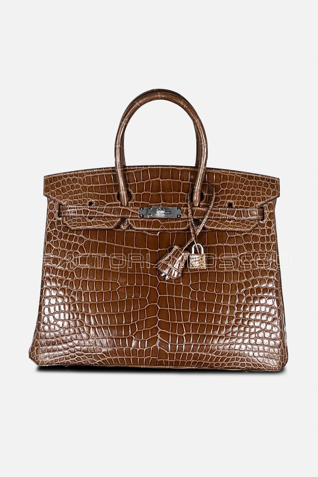 Hermes Birkin 35 Shiny Porosus Crocodile Colour Ficelle PHW