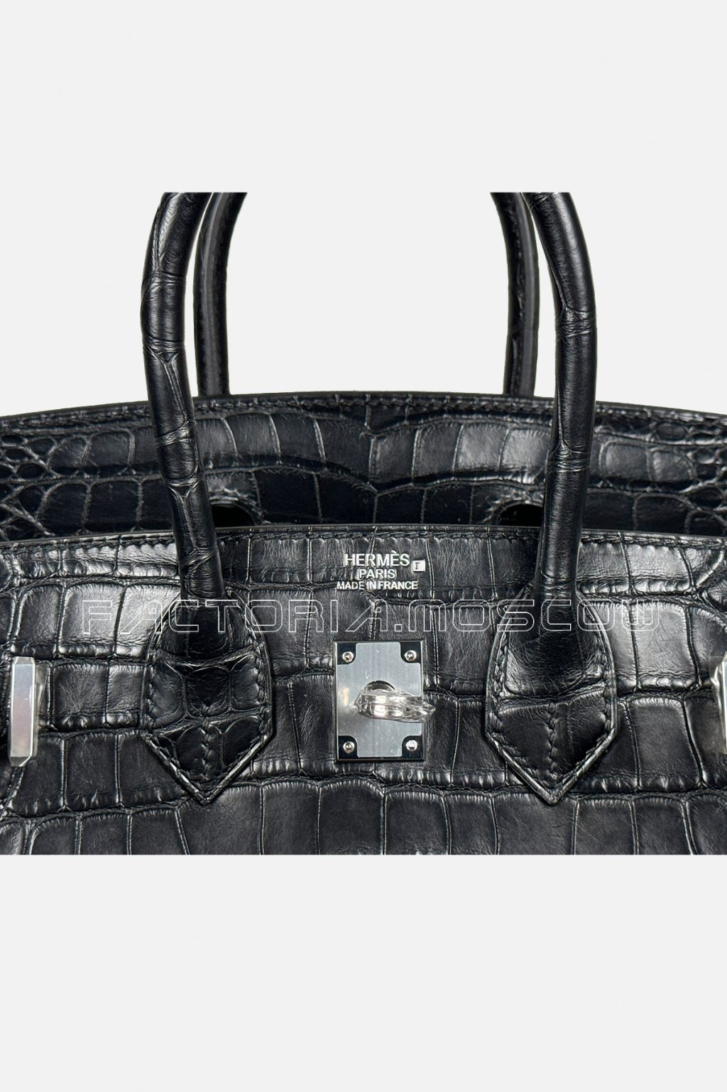 Hermes Birkin 25 Alligator Matte Colour Black PHW