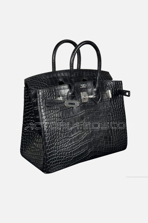 Hermes Birkin 25 Alligator Matte Colour Black PHW