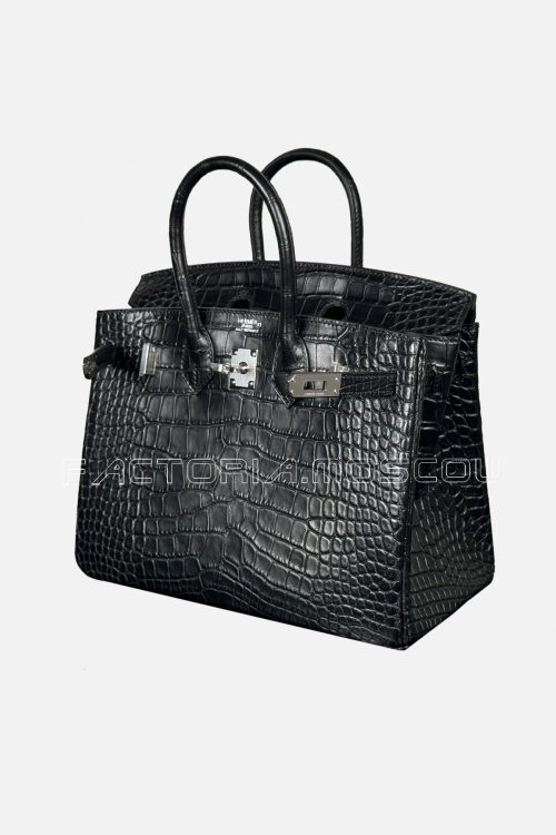 Hermes Birkin 25 Alligator Matte Colour Black PHW