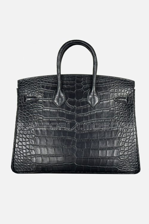 Hermes Birkin 25 Alligator Matte Colour Black PHW