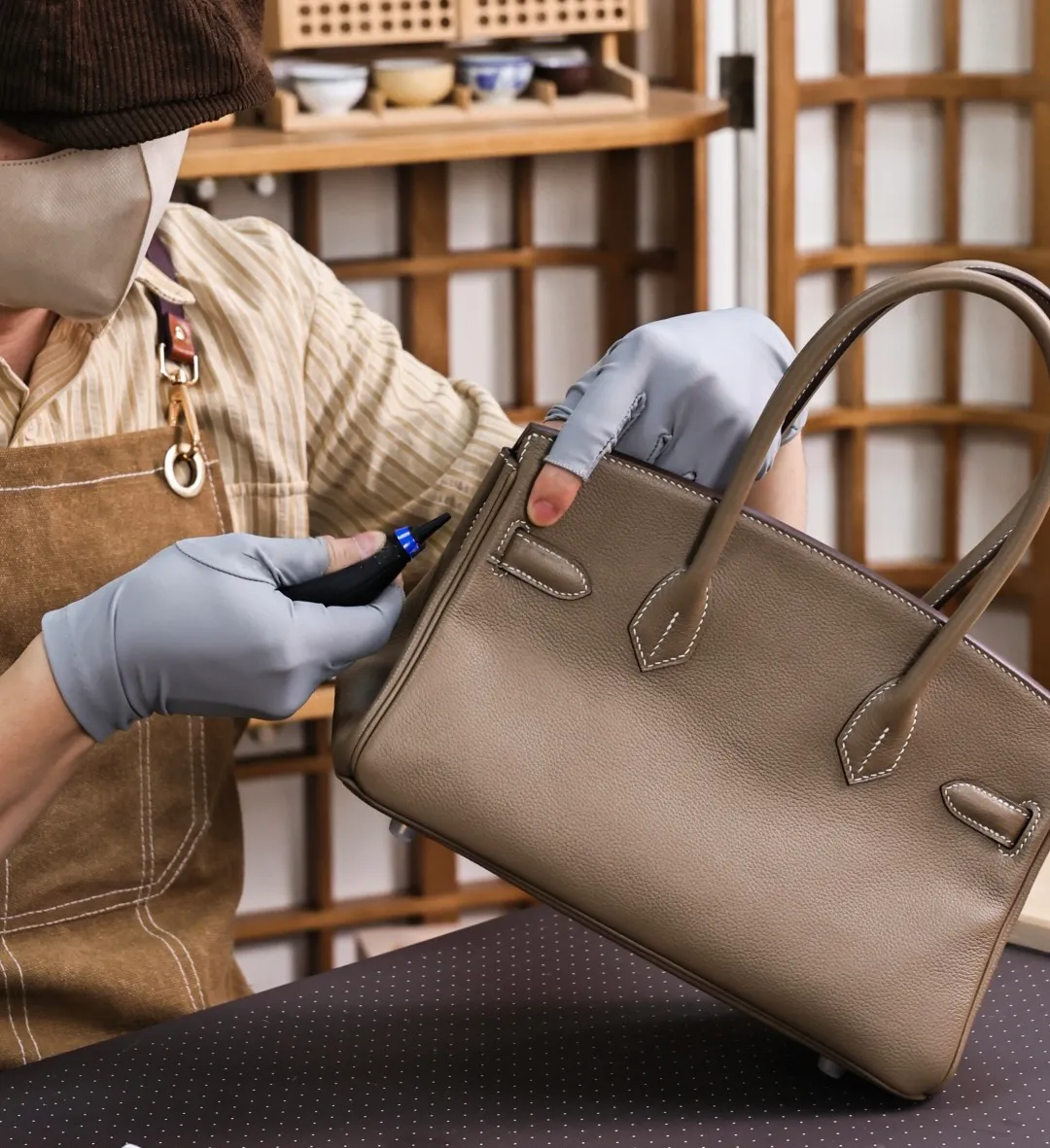 Hermes Birkin 29 Jpg Shoulder Togo Colour Blue Lin PHW