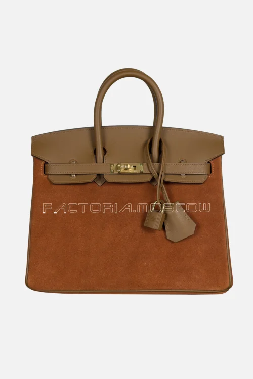 Hermes Birkin 25 Caillou Grizzly Gold and Alezan Swift GHW Hermes Birkin 25 Caillou Grizzly Gold and Alezan Swift GHW