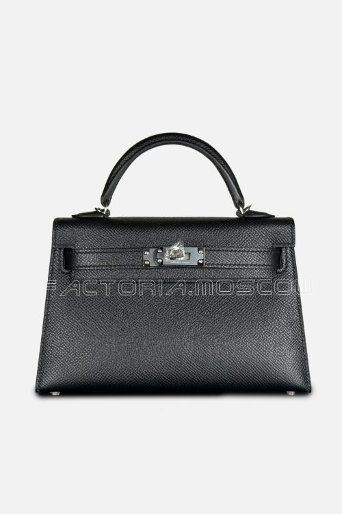Hermes Kelly Mini 20 Epsom Colour Black PHW Hermes Kelly Mini 20 Epsom Colour Black PHW